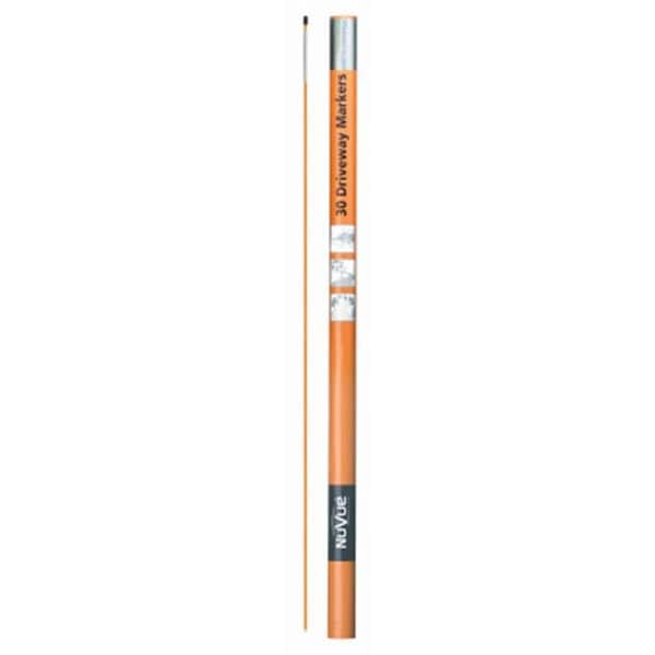 Nuvue Products 245889 46 in. Orange Contractor Driveway Markers 245889 - main